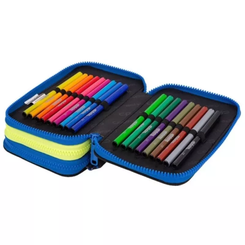 Piórnik CoolPack Jumper 3 ATLANTIS F067828 — trzypiętrowy piórnik szkolny
