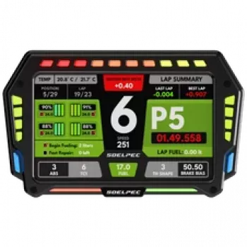 SOELPEC XR-7 Display, Simracing-Touchscreen, RGB-Telemetrie - czarny