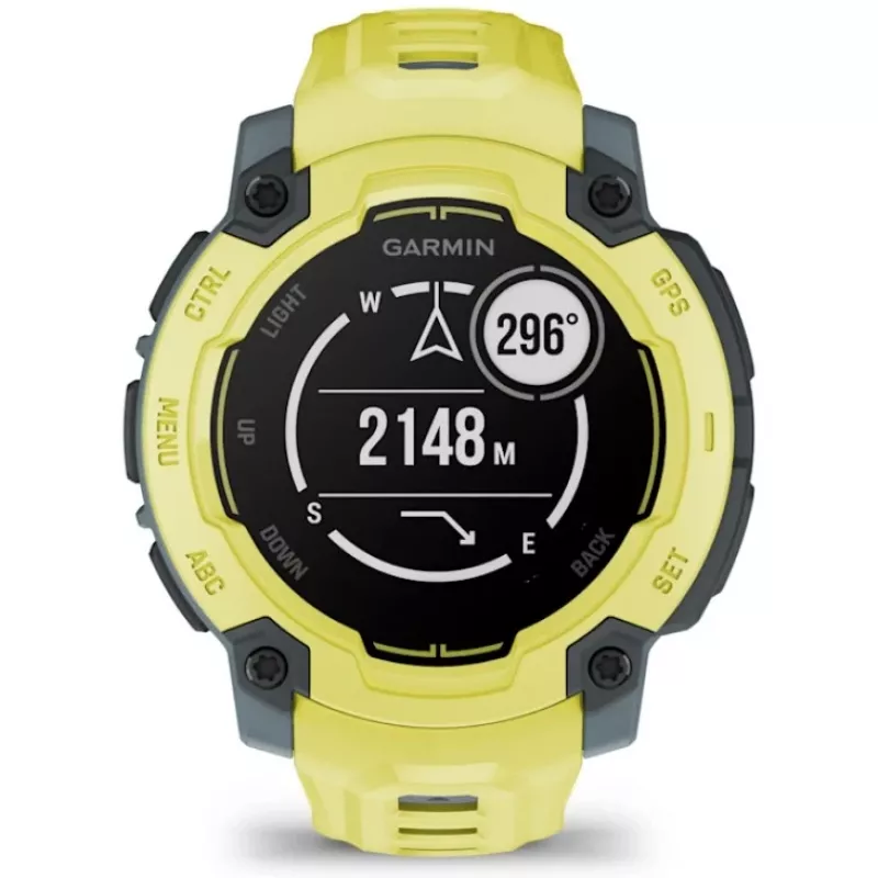 Garmin Instinct E 2.29 cm (0.9) MIP 45 mm Cyfrowy 176 x 176 pikseli Limonkowy GPS (satelitarny)