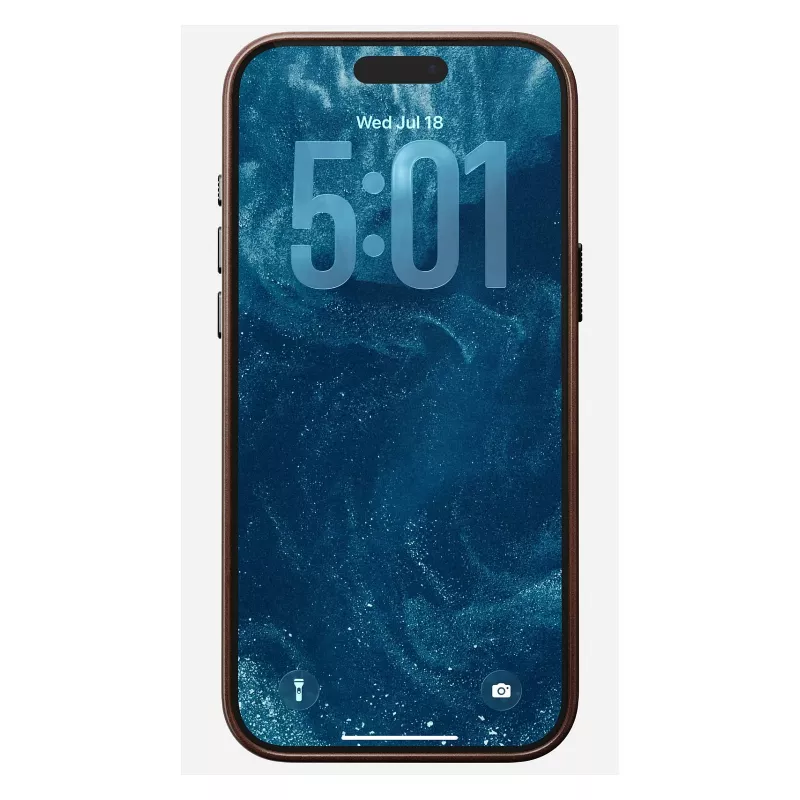 Etui na telefon komórkowy Nomad Traditional Leather etui do iPhone 17 Pro Max, skóra/aluminium/mikrofibra, pasuje do 6,9 cala (Brązowy)