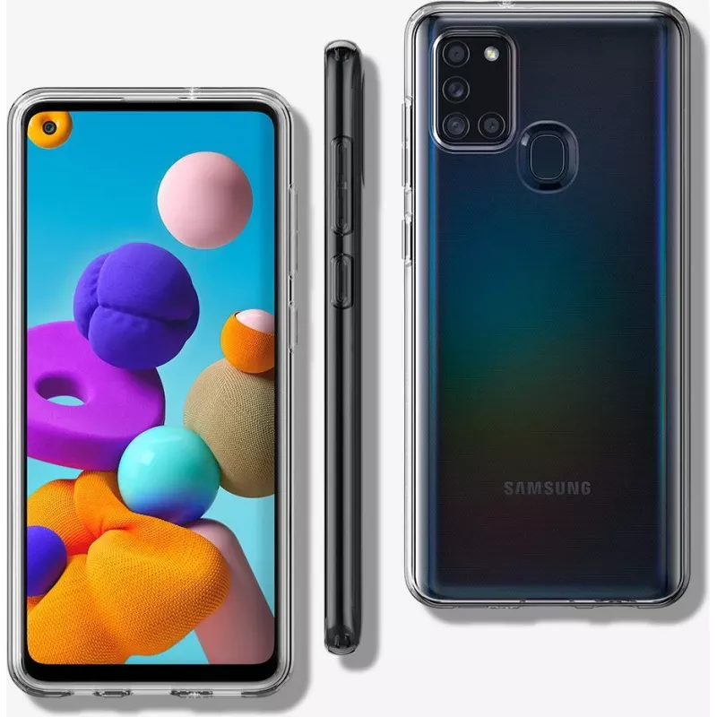 Spigen ACS00975. Case-Typ: Cover, Markenkompatibilität: Samsung, Kompatibilität: Galaxy A21s, Maximaler Bildschirmdurchmesser: 16,5 cm (6.5), Oberflä