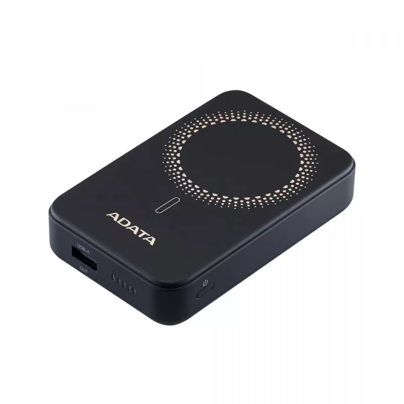 ADATA PR100-12BK powerbank Litowo-polimerowy (LiPo) 10000 mAh Ładowanie bezprzewodowe Czarny