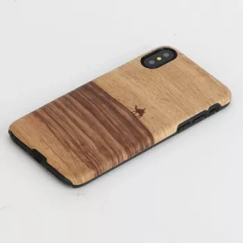 Etui na telefon MAN&WOOD do iPhone X/XS — terra Czarny, ochronna osłona tyłu