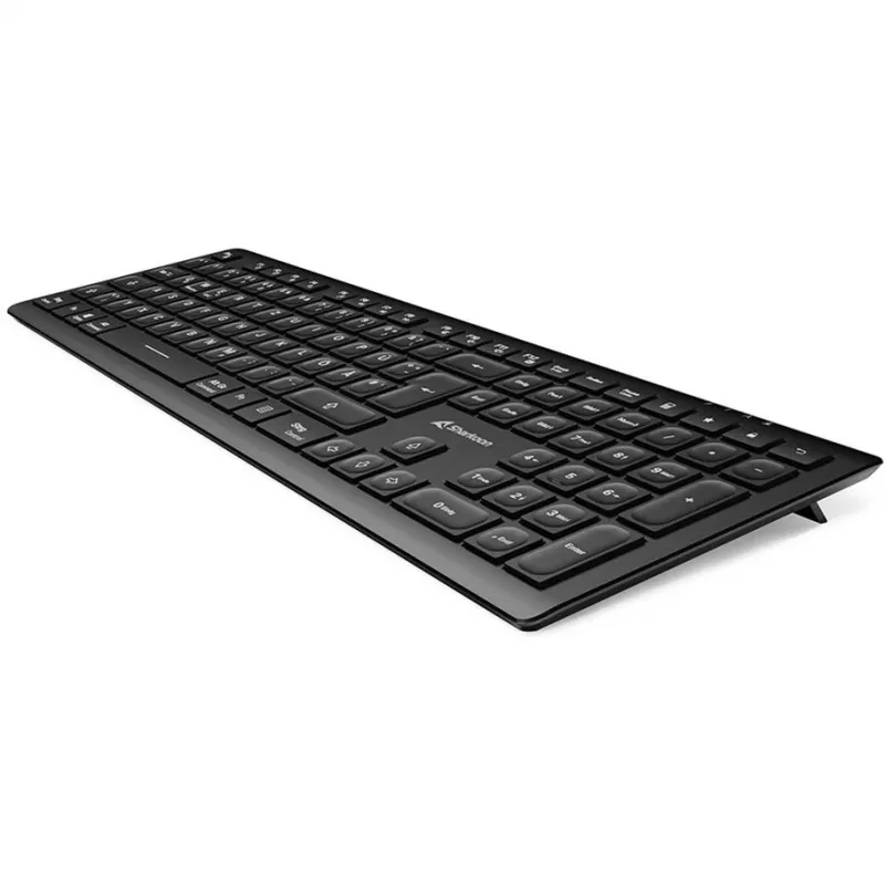 Sharkoon OfficePal K30W czarna układ DE gumowa kopułka