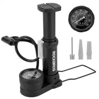 Rockbros 42610002001 Stojąca pompka rowerowa z manometrem Czarna