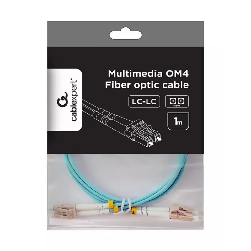 Kabel wielomodowy dupleks OM4 50/125, LC/LC, 1 m