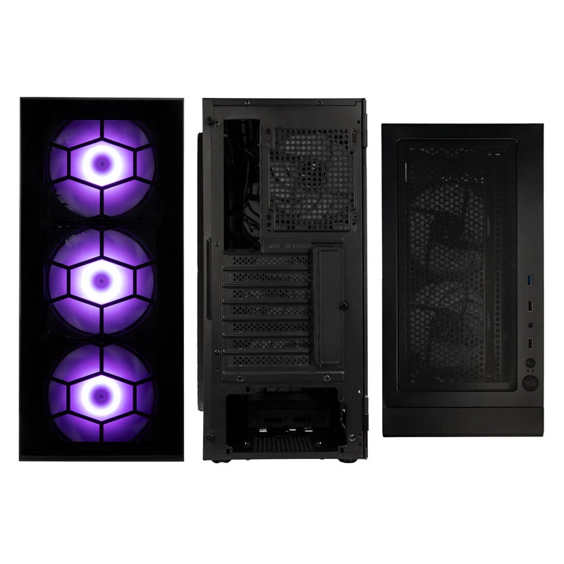 Kolink Observatory HF Plus Glass ARGB Midi-Tower - czarna