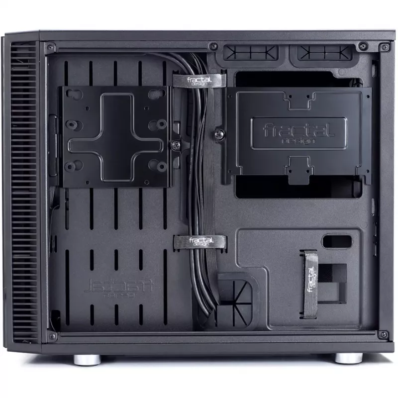 Fractal Design Define Nano S - Window - obudowa - ITX - bez zasilacza (ATX) - czarna - USB/Audio (FD-CA-DEF-NANO-S-BKW)
