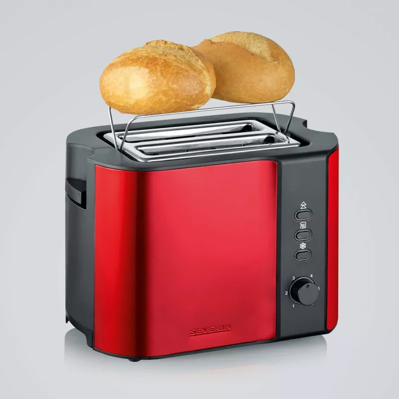 Toster Severin AT 2217 2 kromki 800 W Czarny Czerwony