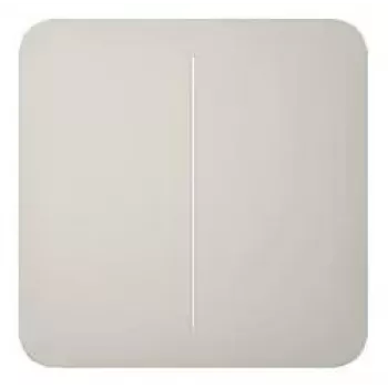 Button Ajax SoloButton 2-gang Beige 82.8mm x 10.3mm