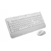 Logitech Signature MK650 for Business – zestaw klawiatury i myszy – bezprzewodowy – 2,4 GHz, Bluetooth LE – QWERTZ – czeski – biało-kremowy