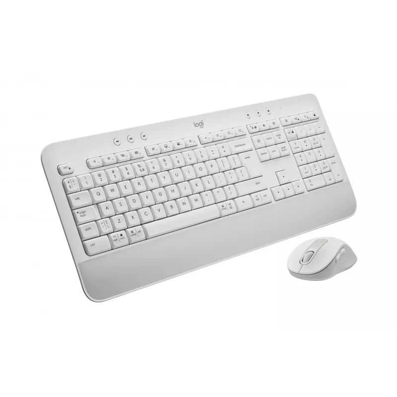 Logitech Signature MK650 for Business – zestaw klawiatury i myszy – bezprzewodowy – 2,4 GHz, Bluetooth LE – QWERTZ – czeski – biało-kremowy