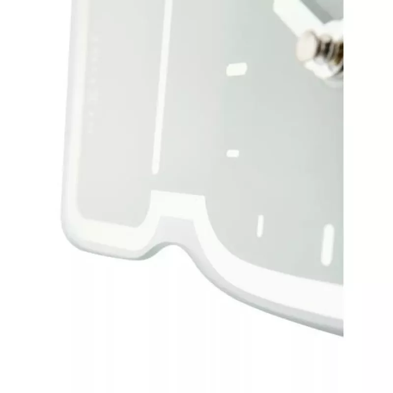 Zegar NeXtime 5185wi Mini Thumbs Up, 20,5x21 cm, ścienny, biały/srebrny