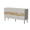 Komoda Cama Meble INSERTO 3D 143,5×40×80 cm — wykończenie kaszmir z LED