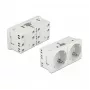 Gniazdo ścienne DELOCK 81325 CEE 7/3, 250 V, 16 A, białe, ABS, 45×90×40 mm (5 szt.)