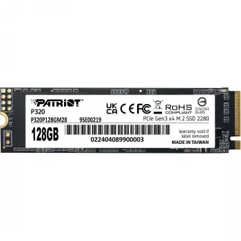 Dysk SSD Patriot P320 128GB M.2 2280 PCIe 3.0 x4 NVMe