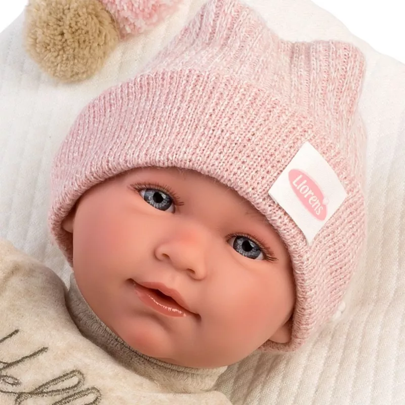 Lalka Mimi płacząca z poduszką 42 cm