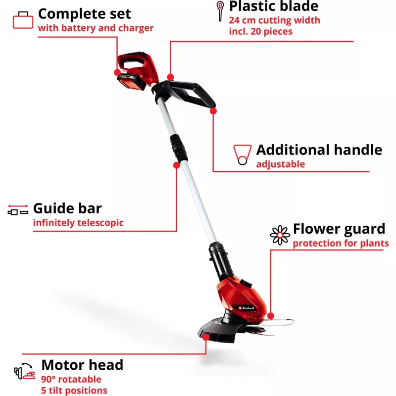 Kosiarka Einhell GE-CT 18 Li Kit