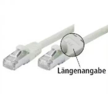 Tecline exertis Connect - Kabel krosowy - RJ-45 (M) na RJ-45 (M) - 2 m - SFTP - CAT 5e - ekranowany, bezzaczepowy - szary (70802)