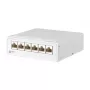 METZ CONNECT E-DAT - Patch Panel - CAT 6a - RJ-45 X 6 - Czysta Biel (130862-21C-E)