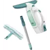 Leifheit Window Vacuum Glass Cleaner Dry&Clean with Handle & Wiping Brush 51003