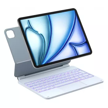 Etui Folio z klawiaturą Bluetooth Inateck KB09119 do iPada Air/Pro 11 cali (27,9 cm), bateria 500 mAh, niebieskie
