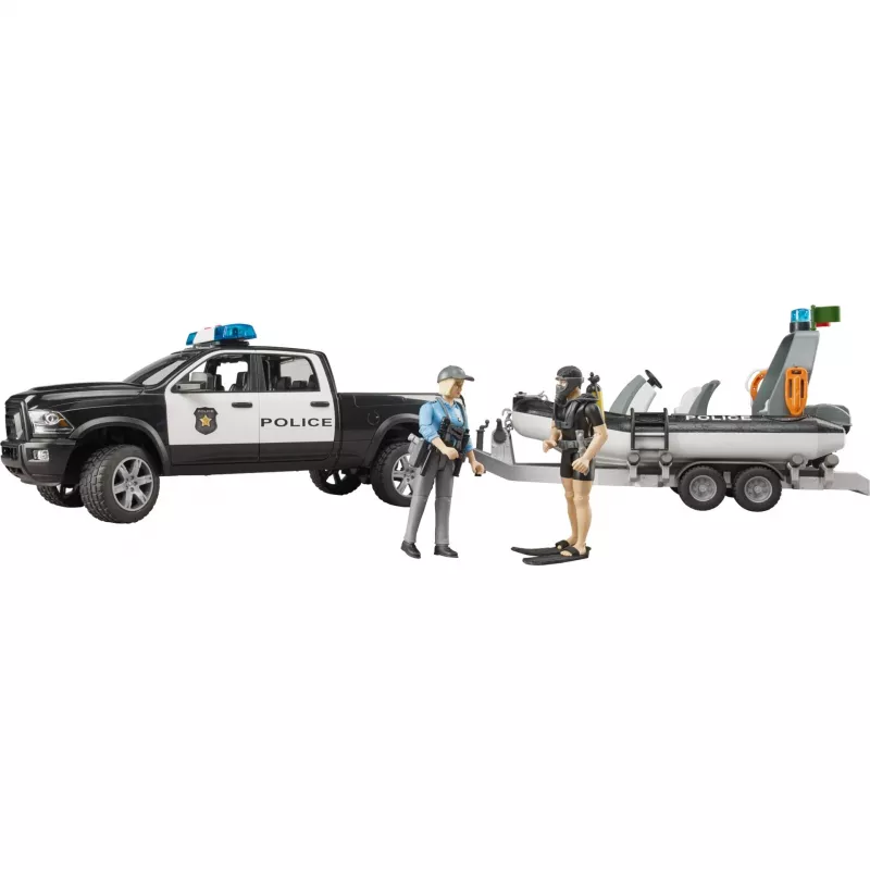 Dodge RAM 2500 Pickup policyjny z łodzią