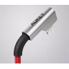 Kabel USB do Lightning Aukey CB-AL01 Czerwony — Plecionka Nylonowa, Złącze Lightning do Urządzeń Apple