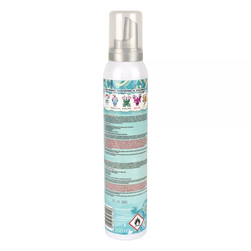 TUBAN Tubi Foam niebieski Zenek 200 ml — pianka myjąca dla dzieci, delikatna higiena dla niemowląt