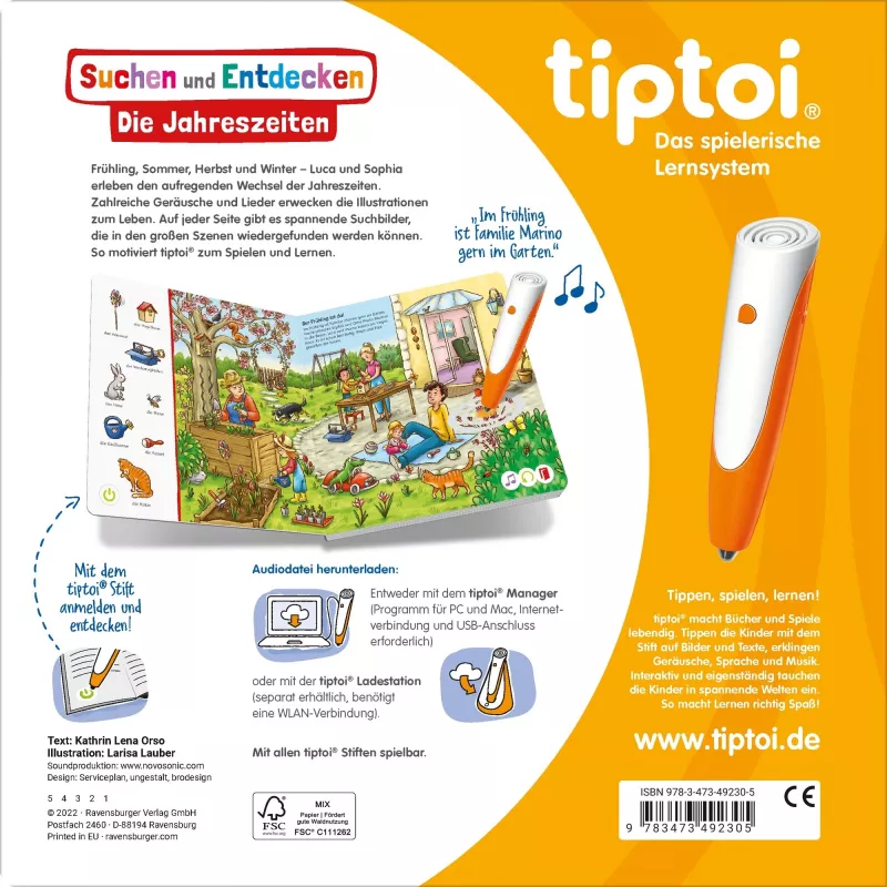tiptoi Szukaj i odkrywaj: Pory roku, Książka edukacyjna