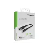 Kabel pleciony USB-Lightning 15 cm czarny