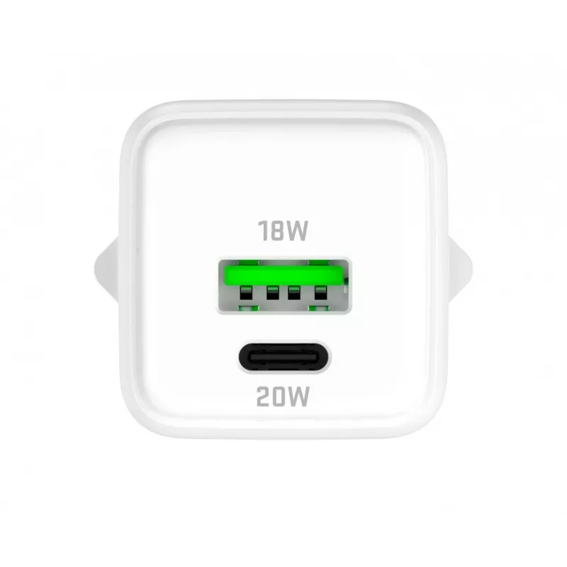Ładowarka sieciowa USB C/A YENKEE YAC G38 20W 3A Power Delivery (USB‑C i USB‑A)