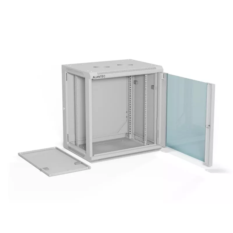ALANTEC 19 12U 600x450 szafka ścienna, szary