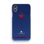 Tylna osłona Card Slot VixFox na iPhone 7/8 Plus — granatowa, ochronna skorupa tylna z kieszonką na kartę
