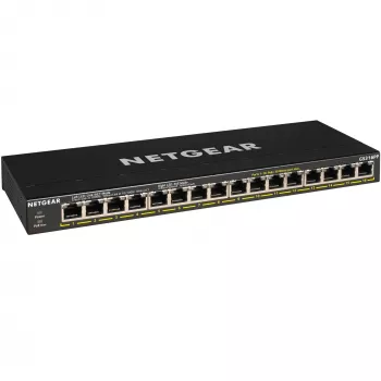 NETGEAR GS316PP Niezarządzalny Gigabit Ethernet (10/100/1000) Power over Ethernet (PoE) Czarny