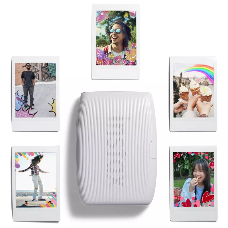 Drukarka fotograficzna Fujifilm Instax Mini Link 3 biały Bluetooth przenośna drukarka natychmiastowa do zdjęć ze smartfona