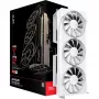 Karta graficzna XFX Radeon RX 9070 XT — 16 GB GDDR6, 256-bit, PCIe x16, 2400 MHz, 3-wentylatorowa biała, 325×65 mm