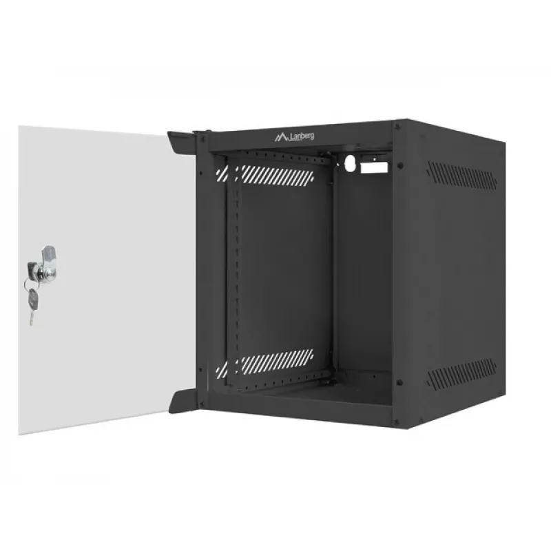 Szafa wisząca LANBERG WF10-2306-10B — 6U, 280×310×336 mm, głębokość 238 mm, czarna, udźwig 20 kg