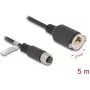 Kabel sieciowy DeLOCK M12 A-kodowany 8-pinowe gniazdo żeńskie do gniazda RJ45 kat. 5e 5 m czarny