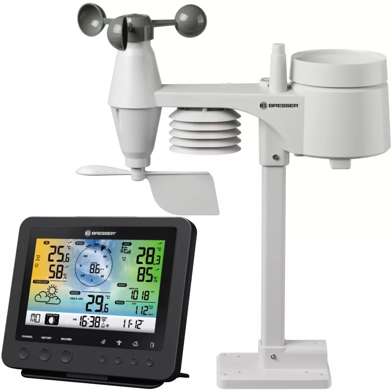 Bresser Optics 7002580 cyfrowa stacja pogodowa Czarny AC Wi-Fi
