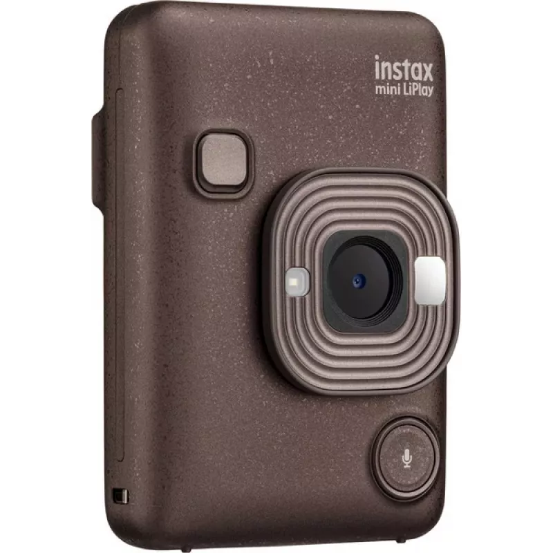 Natychmiastowy aparat fotograficzny Fujifilm Instax mini LiPlay — 1/5 cala 2560×1920 CMOS, wydruki 86×54 mm, 2.7 cala TFT, brązowy