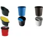Helit H6105818 Kosz na śmieci okrągły plastikowy żółty (H61058-18)
