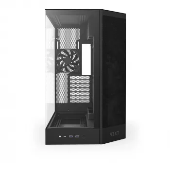NZXT H9 Air Flow (2025) Duża, dwukomorowa obudowa typu Mid Tower - Czarny