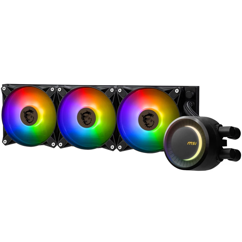 MSI MAG CORELIQUID E360 system chłodzenia komputera Płyta główna, Procesor Zestaw chłodzenia cieczą 12 cm Czarny