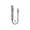 USB Hub Port Designs 900163 Type-C 5000 Mbit/s Srebrny
