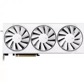 Karta graficzna XFX Radeon RX 9070 XT — 16 GB GDDR6, 256-bit, PCIe x16, 2400 MHz, 3-wentylatorowa biała, 325×65 mm