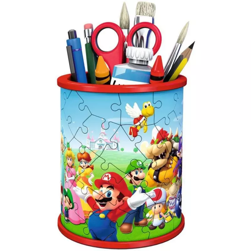 Puzzle 3D Ravensburger Super Mario Pojemnik na ołówki 54 szt.