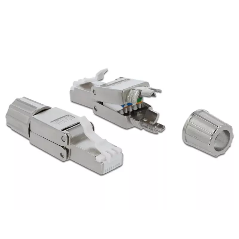 Złącze przewodowe DeLOCK 86477 RJ-45 Szare