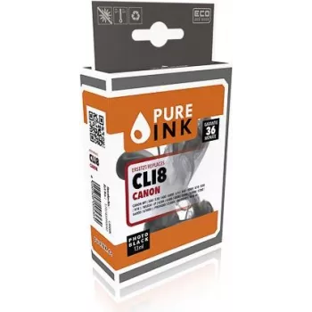 PURE INK CAN8BK PI CANON CLI8BK MP tusz foto czarny regenerowany Chip 13ml - kompatybilny - matowy/foto czarny