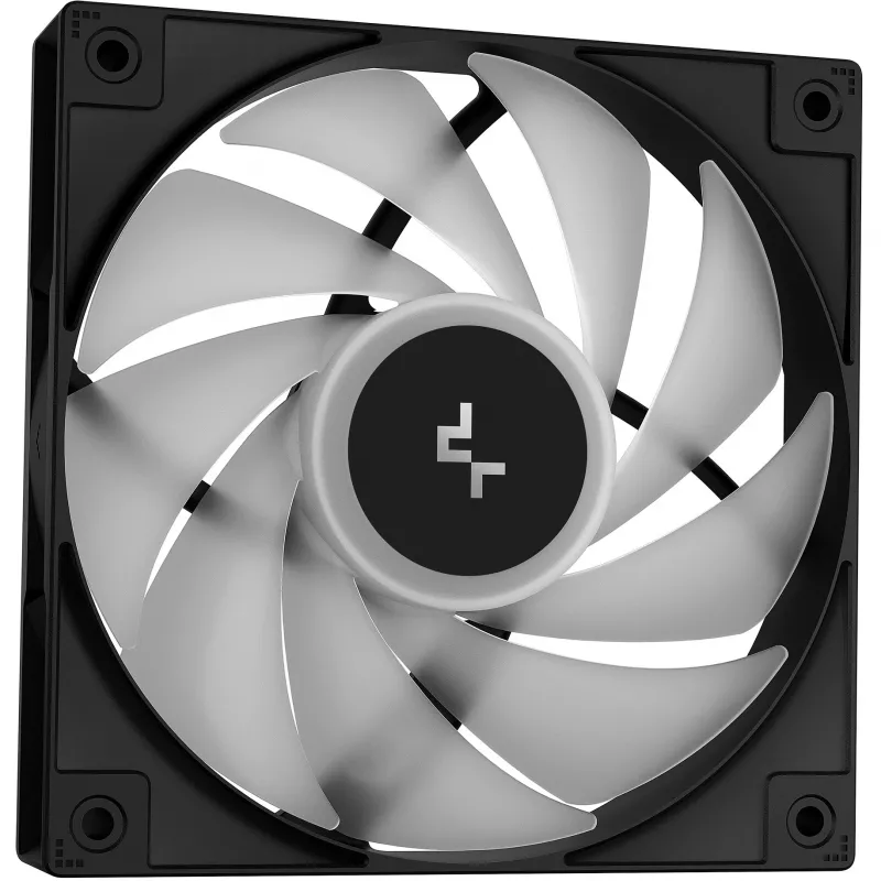 Chłodzenie cieczą typu all-in-one DeepCool LE240 V2 240mm, 2 wentylatory 120mm, łożysko hydrauliczne, wsparcie dla AM5, rurki 41 cm, czarny